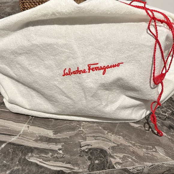 Salvatore Ferragamo Dark Brown Croc-Embossed Crossbody Bag - Picture 13 of 13